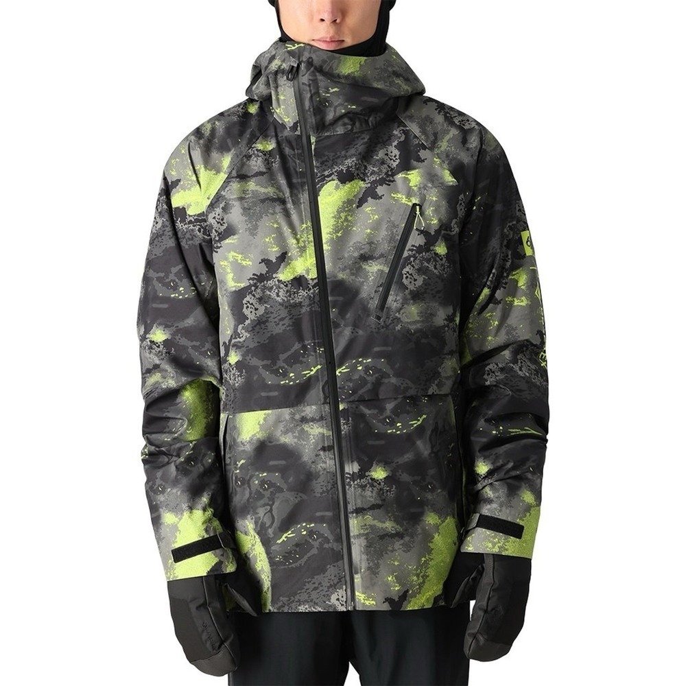 686 Men's Gore-Tex Hydra Down Thermagraph Jacket Lime Hemisphere NWT Small